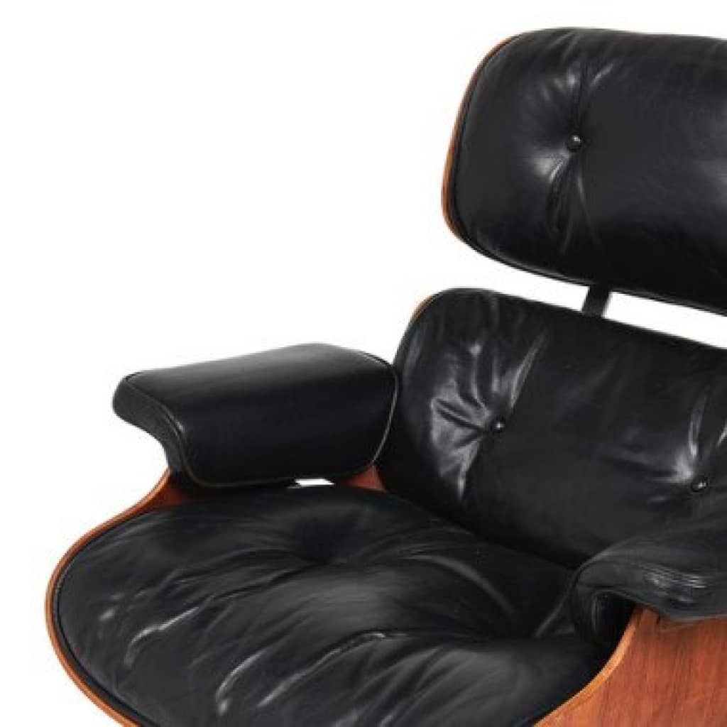 Charles & Ray EAMES,Fauteuil mod. 670 ‘Lounge chair’ et son ottoman mod. 671 ,Édition Mobilier international 5 Charles & Ray EAMES,Fauteuil mod. 670 ‘Lounge chair’ et son ottoman mod. 671 ,Édition Mobilier international 5