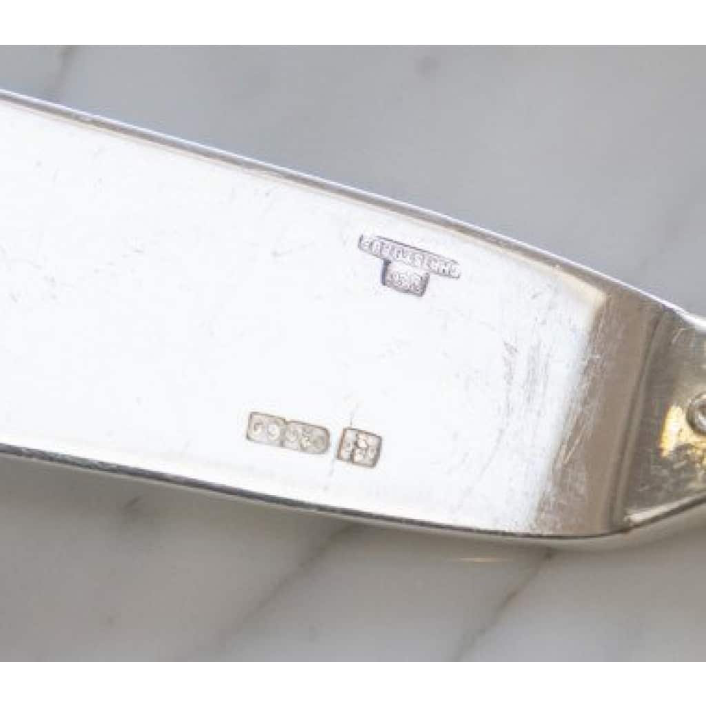 CHRISTOFLE ménagère « MARLY » 113 pièces métal argenté dans sa boite 9