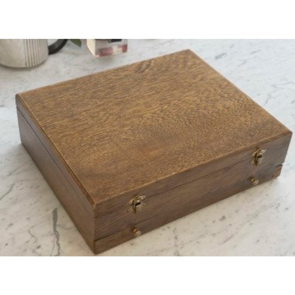 Christofle ménagère Perles pour 12 personnes (62 pièces) en métal argenté dans son coffre 9