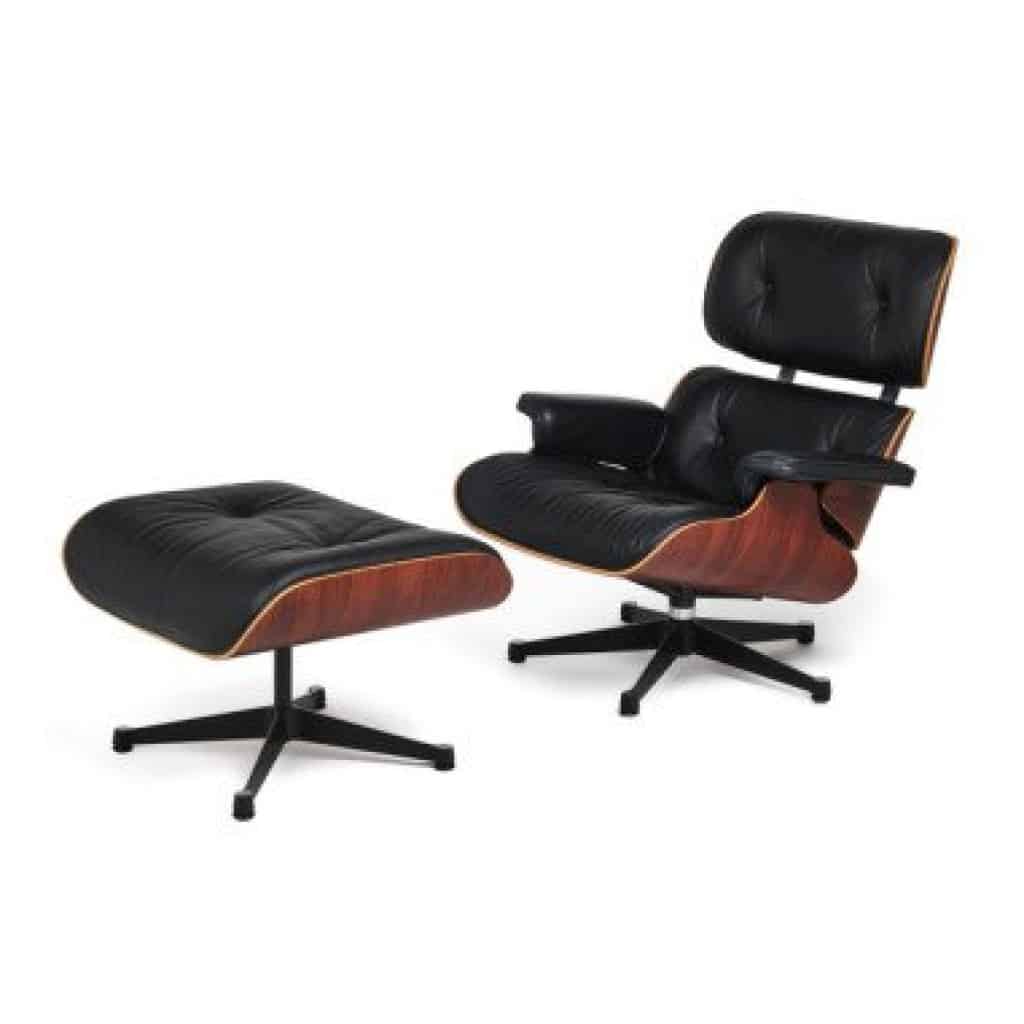 Charles & Ray EAMES,Édition Vitra,Fauteuil de repos mod. 670 ‘Lounge chair’ et son ottoman 2 Charles & Ray EAMES,Édition Vitra,Fauteuil de repos mod. 670 ‘Lounge chair’ et son ottoman 2