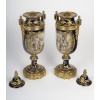 Paire de vases couverts en porcelaine et bronze doré – XIXᵉ siècle, style Napoléon III 19
