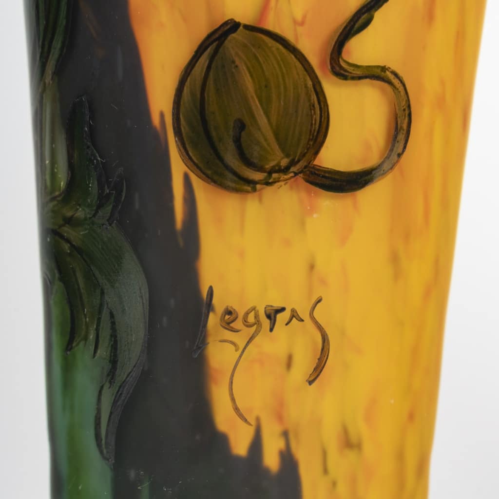 François Théodore Legras, Paire de vases aux Pavots 10 François Théodore Legras, Paire de vases aux Pavots 10