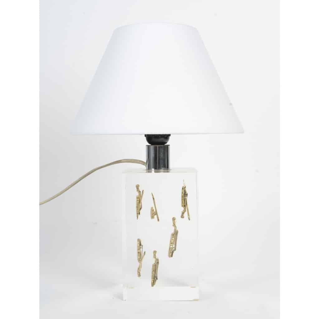 Lampe à poser dans le goût de Pierre GIRAUDON, années 1970 2