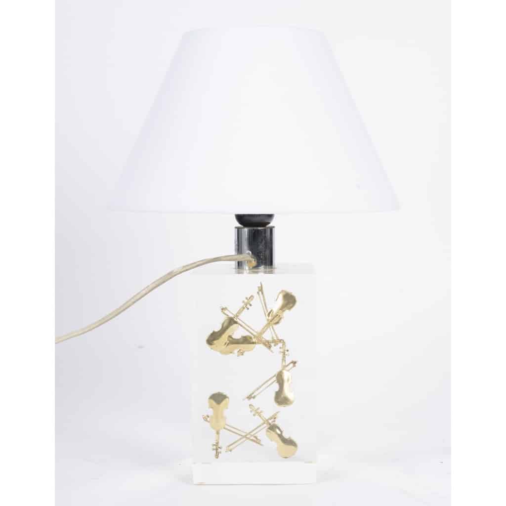 Lampe à poser dans le goût de Pierre GIRAUDON, années 1970 6