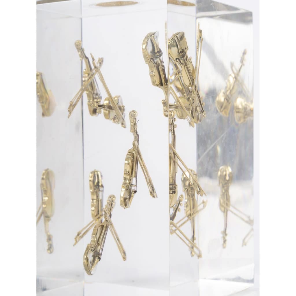 Lampe à poser dans le goût de Pierre GIRAUDON, années 1970 7