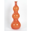 Important vase en verre orangé 7