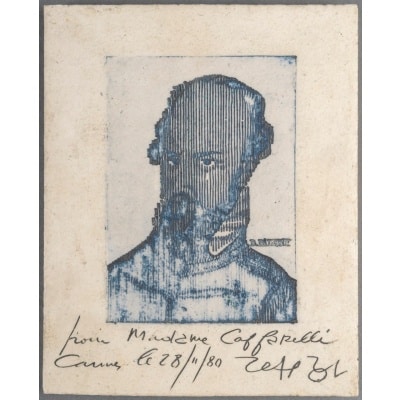 Plaque hommage à Robert Palissy par Roger Capron