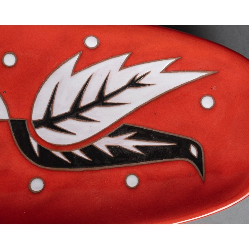 Coupe en céramique par Jean Picart-Ledoux et Saint Vicens, vers 1960 6