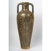 Grand vase amphore en céramique et laiton fondu des années 1950-60 14