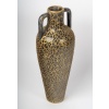 Grand vase amphore en céramique et laiton fondu des années 1950-60 16