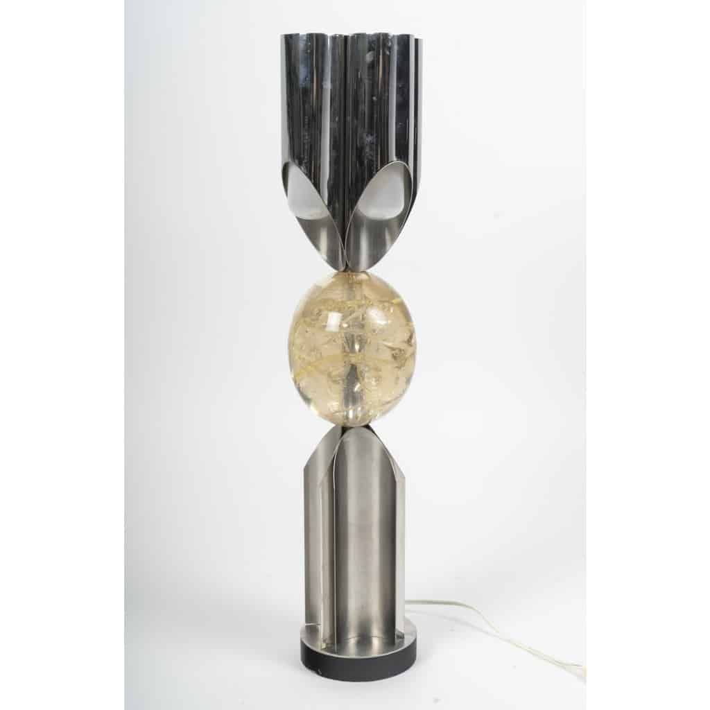 Lampe « Orgue Oeuf » par la maison CHARLES, années 1970 12
