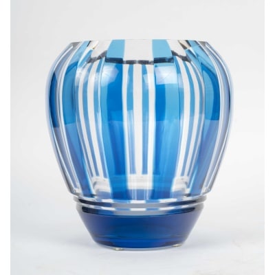 Cristallerie Saint Louis, vase modèle Mongolfière Cristallerie Saint Louis, vase modèle Mongolfière