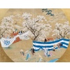 Le printemps. Paravent japonais à 2 panneaux. Epoque Meiji (1868-1912) 10