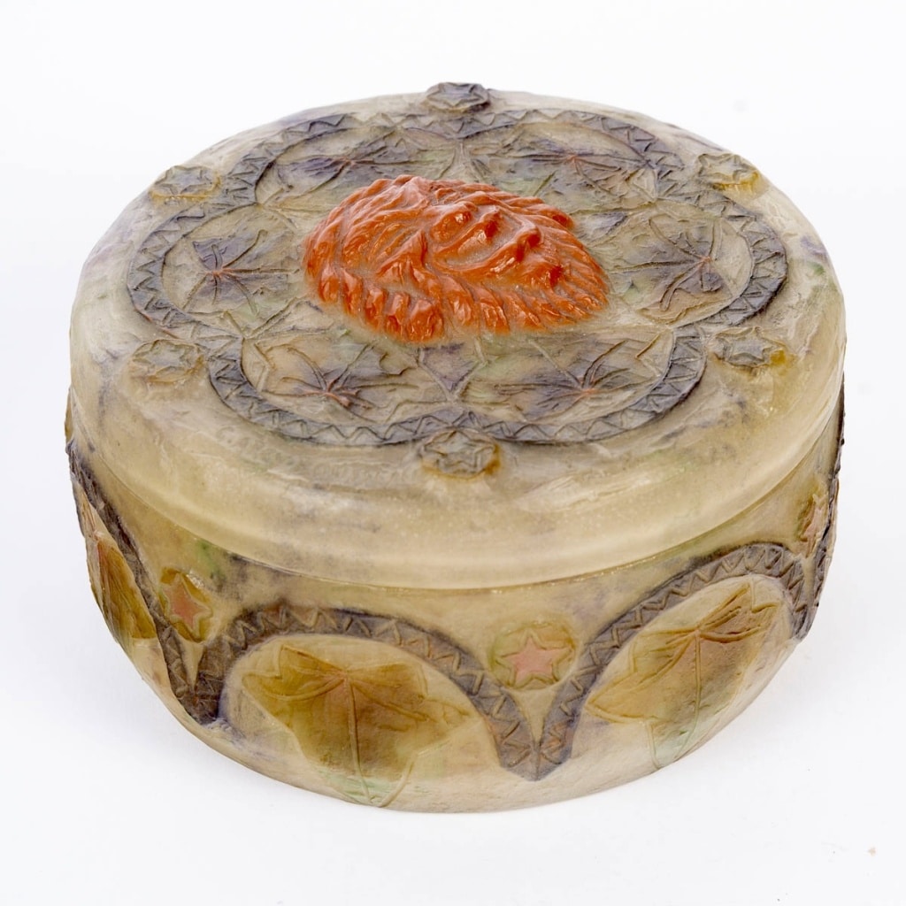 Boîte « Masques » pâte de verre de Gabriel ARGY-ROUSSEAU 4 Boîte « Masques » pâte de verre de Gabriel ARGY-ROUSSEAU 4