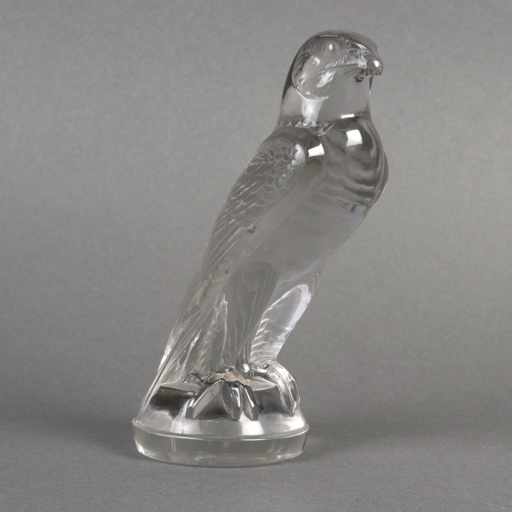 Mascotte Automobile « Faucon » verre blanc de René LALIQUE 4