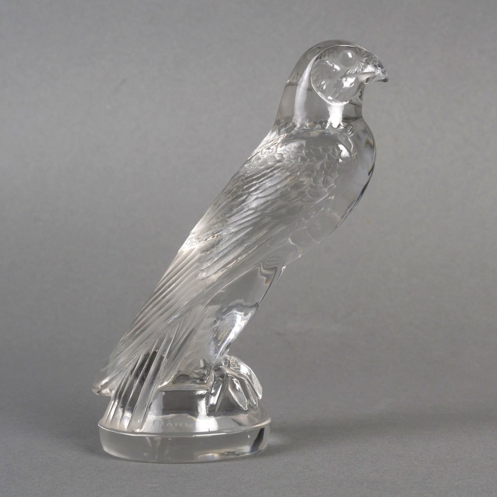 Mascotte Automobile « Faucon » verre blanc de René LALIQUE 2