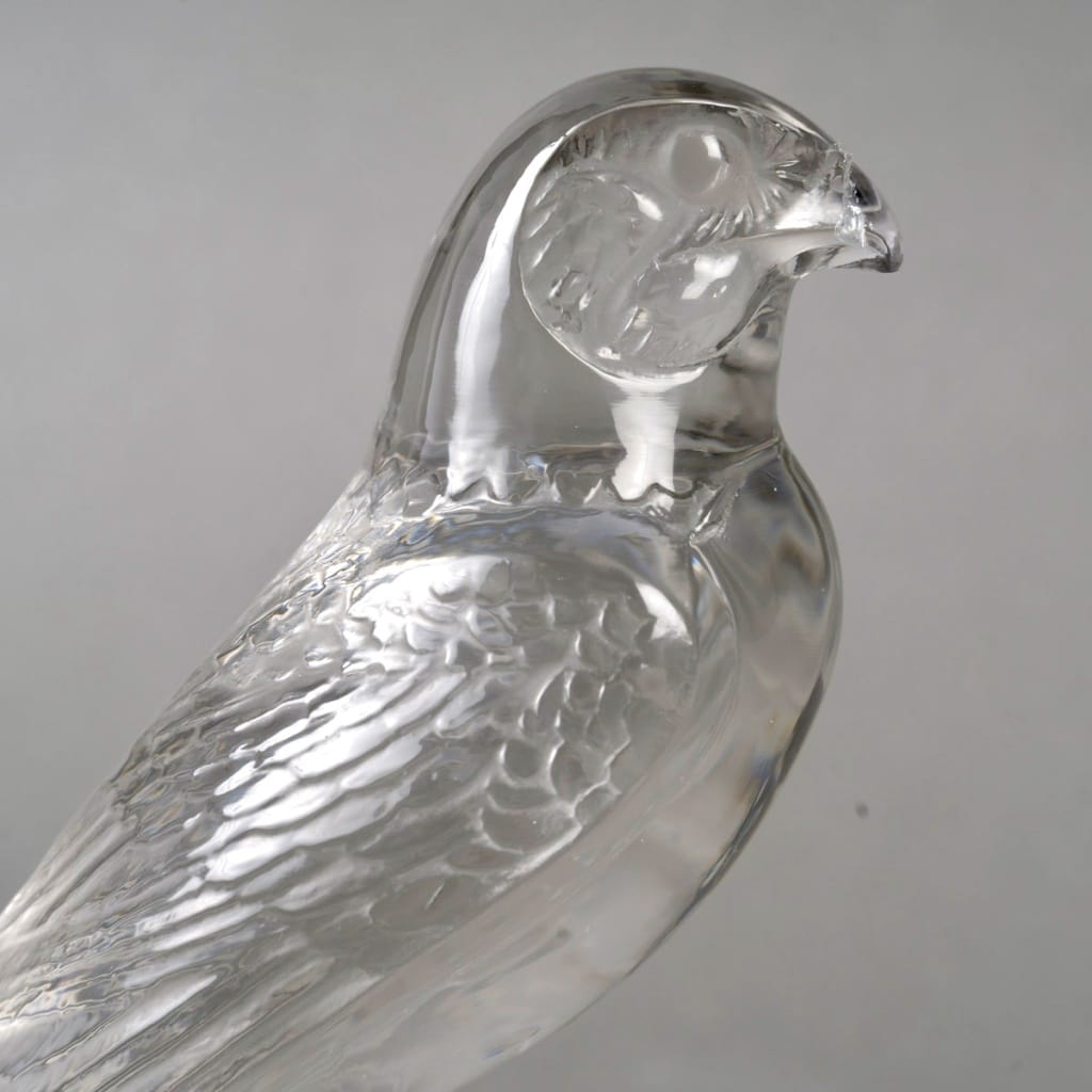 Mascotte Automobile « Faucon » verre blanc de René LALIQUE 7