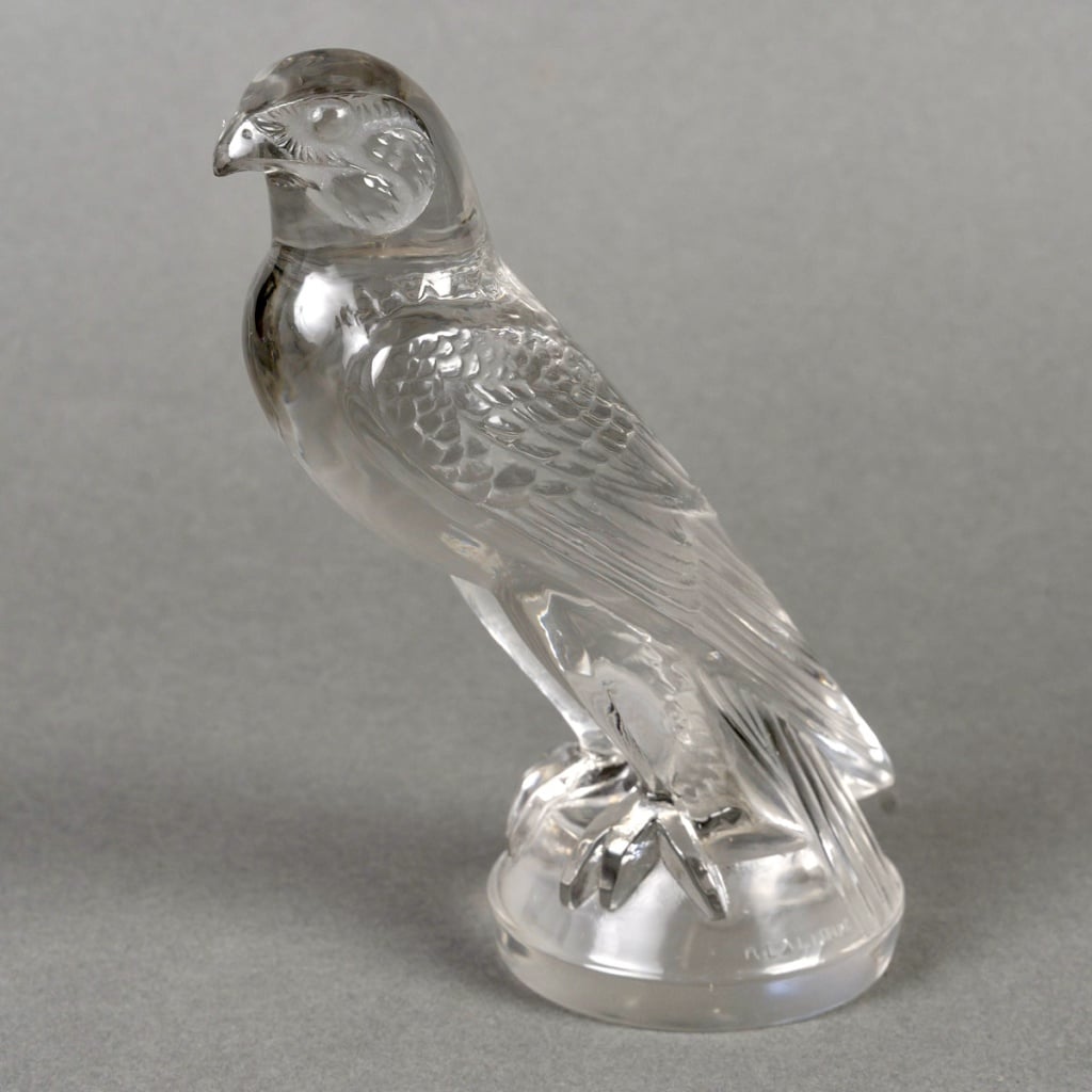 Mascotte Automobile « Faucon » verre blanc de René LALIQUE 3