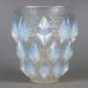 Vase « Rampillon » verre opalescent patiné bleu de René LALIQUE 9