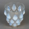 Vase « Rampillon » verre opalescent patiné bleu de René LALIQUE 12
