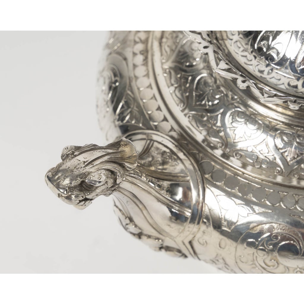 FROMENT MEURICE – Service à Thé & Café 4 pièces argent massif – Epoque XIXe siècle 12 FROMENT MEURICE – Service à Thé & Café 4 pièces argent massif – Epoque XIXe siècle 12