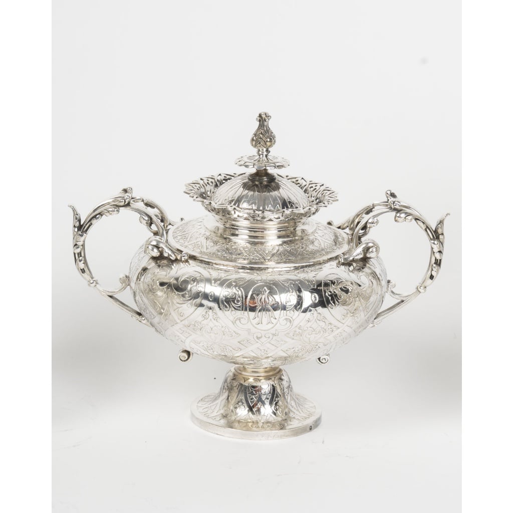 FROMENT MEURICE – Service à Thé & Café 4 pièces argent massif – Epoque XIXe siècle 16 FROMENT MEURICE – Service à Thé & Café 4 pièces argent massif – Epoque XIXe siècle 16
