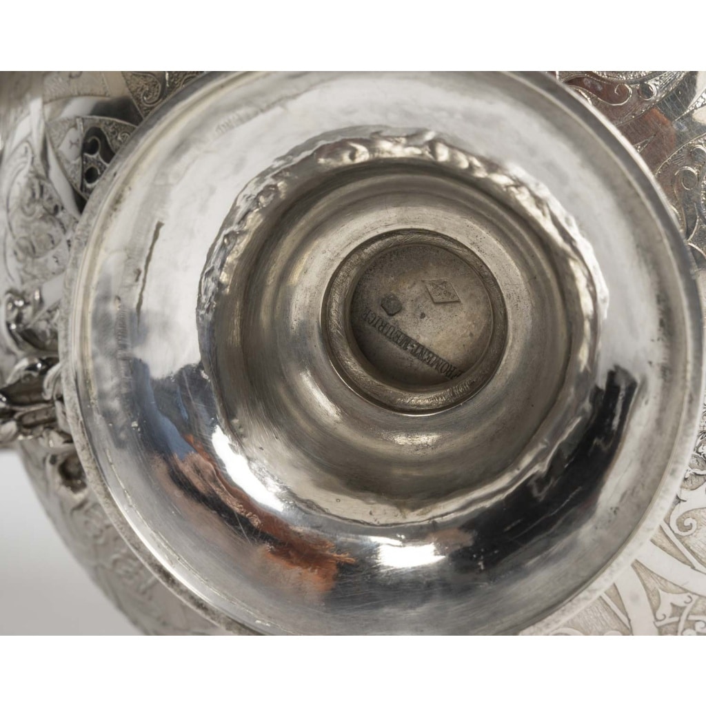 FROMENT MEURICE – Service à Thé & Café 4 pièces argent massif – Epoque XIXe siècle 24 FROMENT MEURICE – Service à Thé & Café 4 pièces argent massif – Epoque XIXe siècle 24