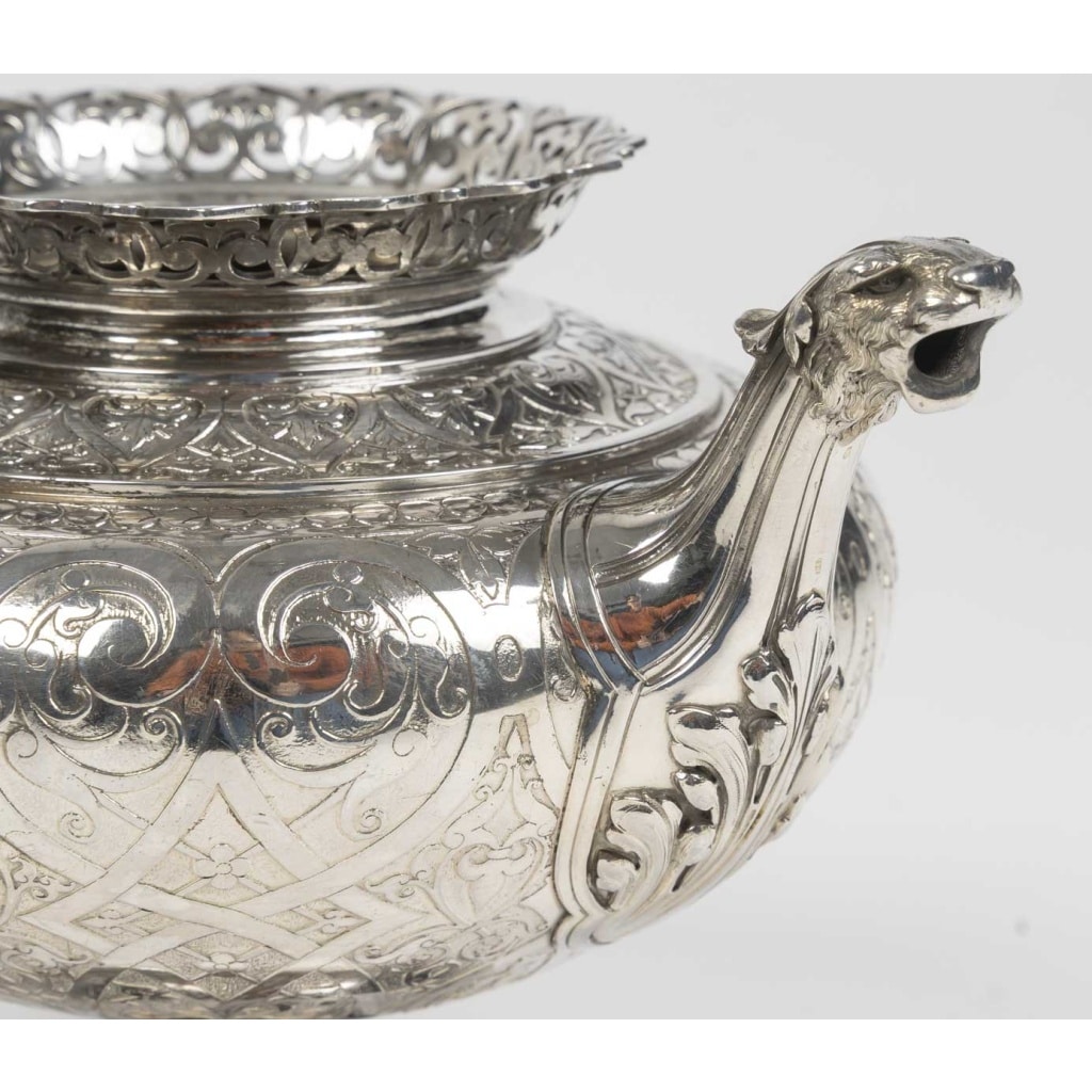 FROMENT MEURICE – Service à Thé & Café 4 pièces argent massif – Epoque XIXe siècle 25 FROMENT MEURICE – Service à Thé & Café 4 pièces argent massif – Epoque XIXe siècle 25