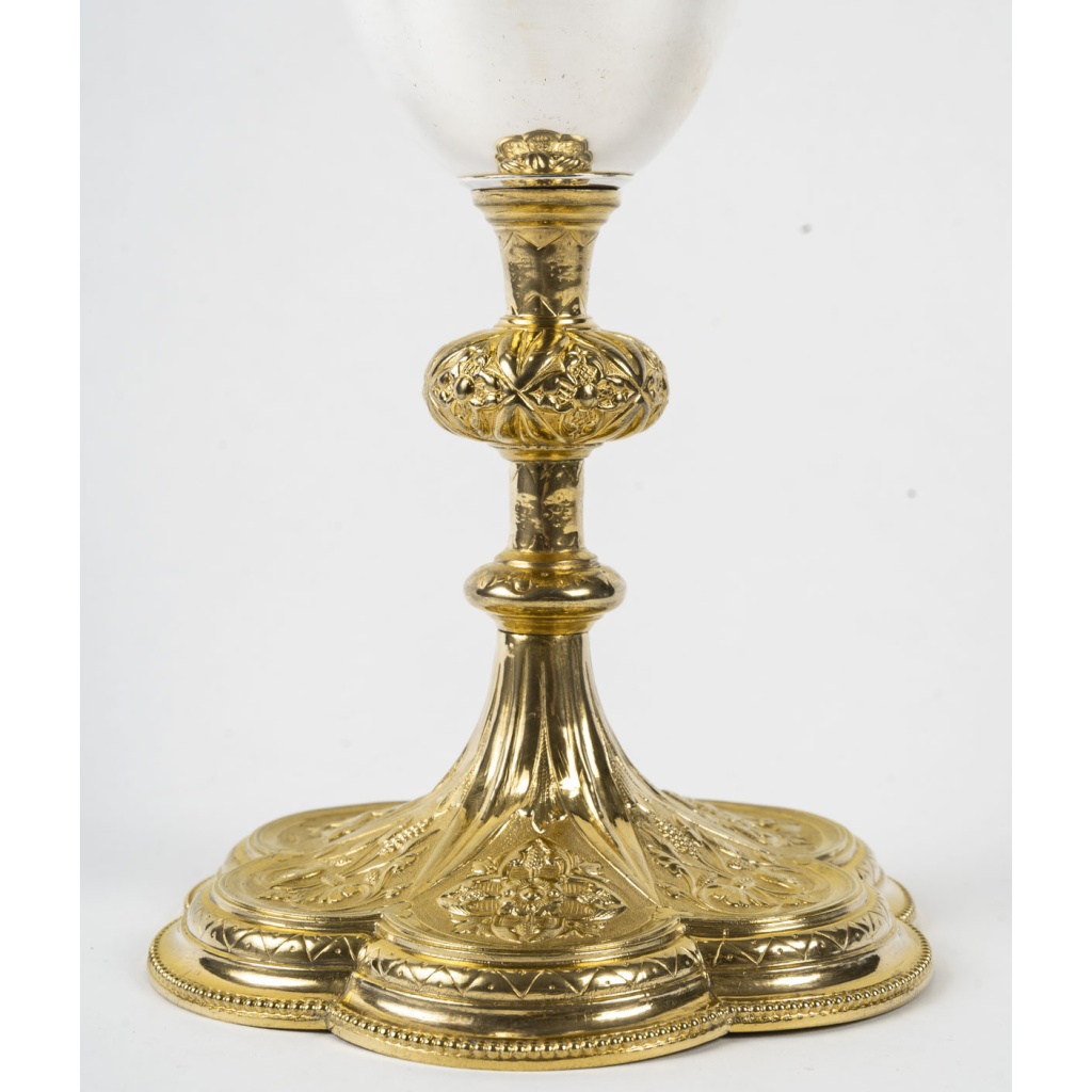 Calice de style néo-gothique, d’époque XIXème siècle. 3