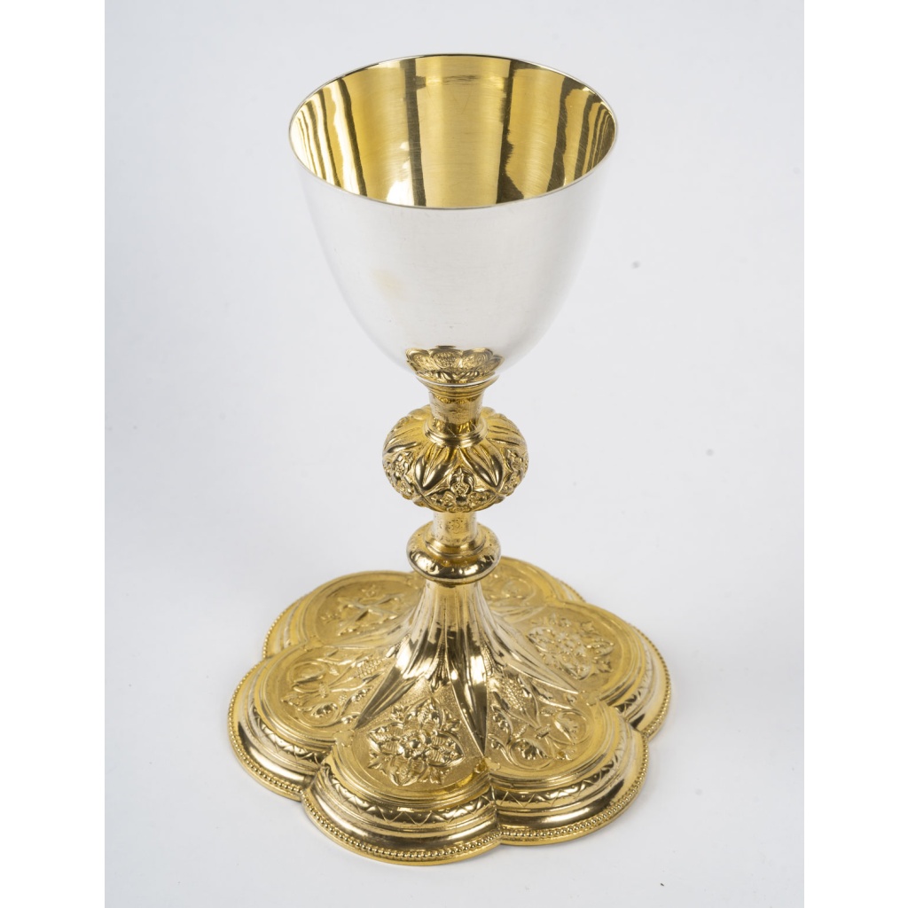 Calice de style néo-gothique, d’époque XIXème siècle. 5