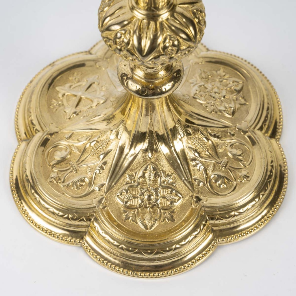 Calice de style néo-gothique, d’époque XIXème siècle. 4