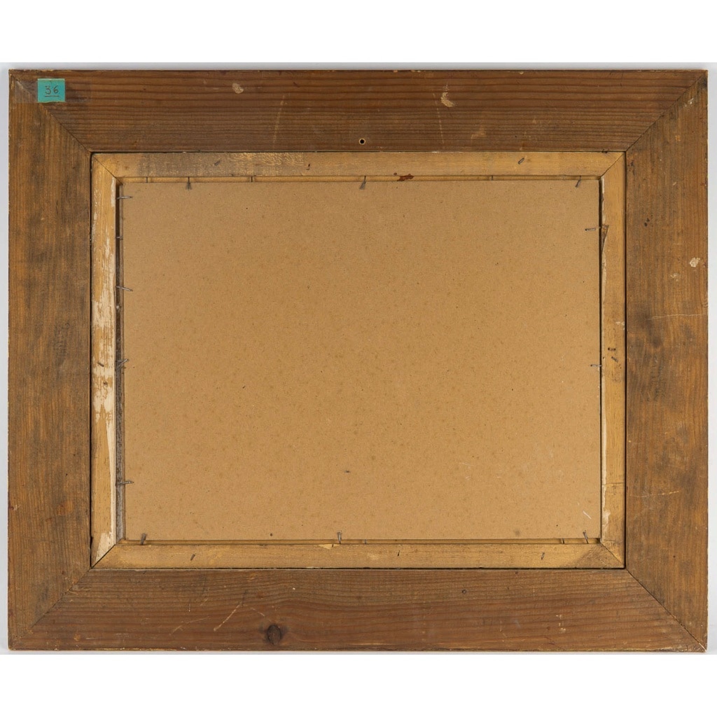 Serge Belloni (1925-2005) – Le Café de la Rue des Saules en Automne huile sur bois vers 1980 9 Serge Belloni (1925-2005) – Le Café de la Rue des Saules en Automne huile sur bois vers 1980 9