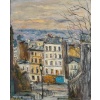 Serge Belloni (1925-2005) L’escalier de la rue du Calvaire à Montmartre huile sur panneau vers 1950-1960 11 Serge Belloni (1925-2005) L’escalier de la rue du Calvaire à Montmartre huile sur panneau vers 1950-1960 11