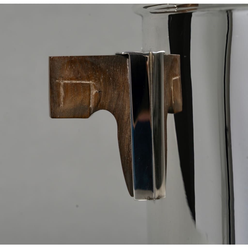 Seau à Champagne Art Déco Moderniste argent massif de Jean E. PUIFORCAT 9