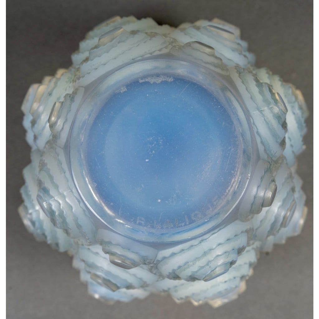 Vase « Spirales » verre opalescent de René LALIQUE 6