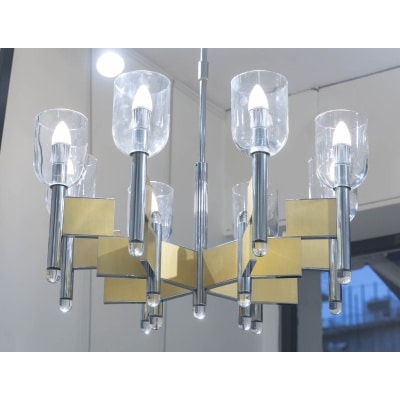 Suspension par Gaetano SCIOLARI, années 1970 Suspension par Gaetano SCIOLARI, années 1970