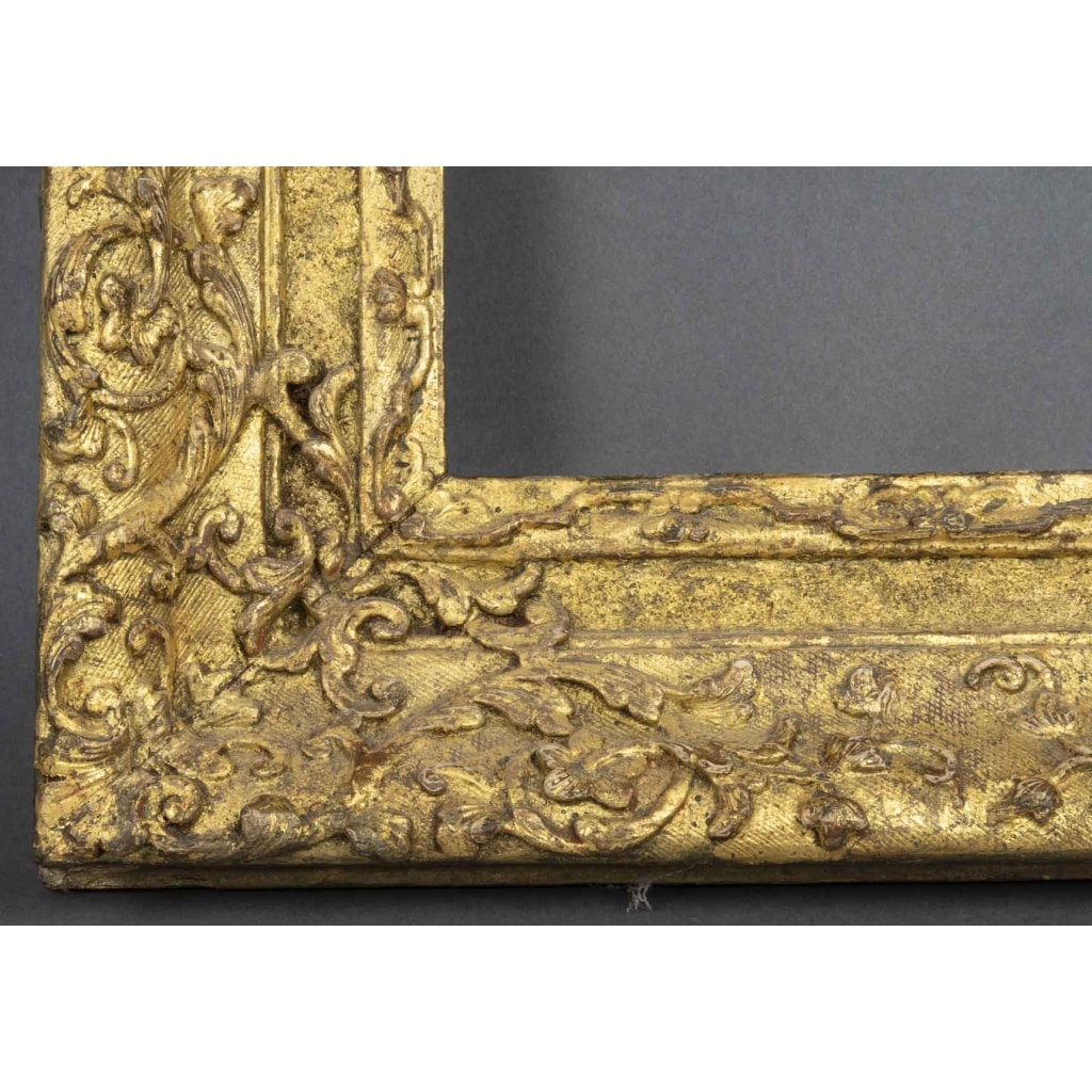 Cadre en bois sculpté doré d’époque Louis XIV 4 Cadre en bois sculpté doré d’époque Louis XIV 4