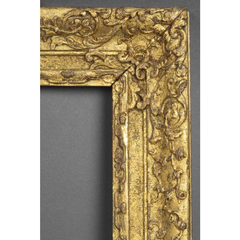 Cadre en bois sculpté doré d’époque Louis XIV 6 Cadre en bois sculpté doré d’époque Louis XIV 6