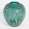 1919 René Lalique – Vase Perruches teinté vert 9 1919 René Lalique – Vase Perruches teinté vert 9