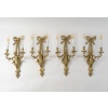 Suite de quatre appliques aux Putti de style Transition en bronze ciselé et doré, vers 1880 19 Suite de quatre appliques aux Putti de style Transition en bronze ciselé et doré, vers 1880 19