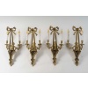 Suite de quatre appliques aux Putti de style Transition en bronze ciselé et doré, vers 1880 18 Suite de quatre appliques aux Putti de style Transition en bronze ciselé et doré, vers 1880 18