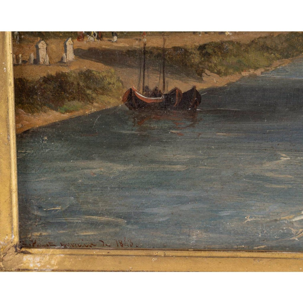 Charles-Edouard Hugot (1815-1886) – Vues animées des rives de l’Arno, Florence vers 1843 8 Charles-Edouard Hugot (1815-1886) – Vues animées des rives de l’Arno, Florence vers 1843 8