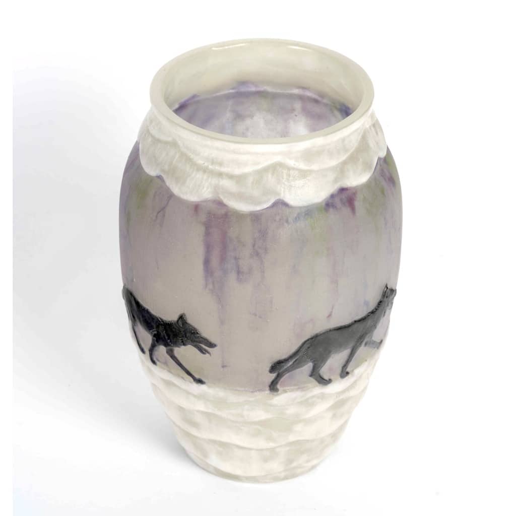 Vase « Loups » pâte de verre de Gabriel ARGY-ROUSSEAU 3 Vase « Loups » pâte de verre de Gabriel ARGY-ROUSSEAU 3