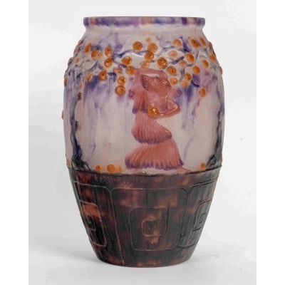 Vase « Jardin des Hespérides » pâte de verre de Gabriel ARGY ROUSSEAU Vase « Jardin des Hespérides » pâte de verre de Gabriel ARGY ROUSSEAU