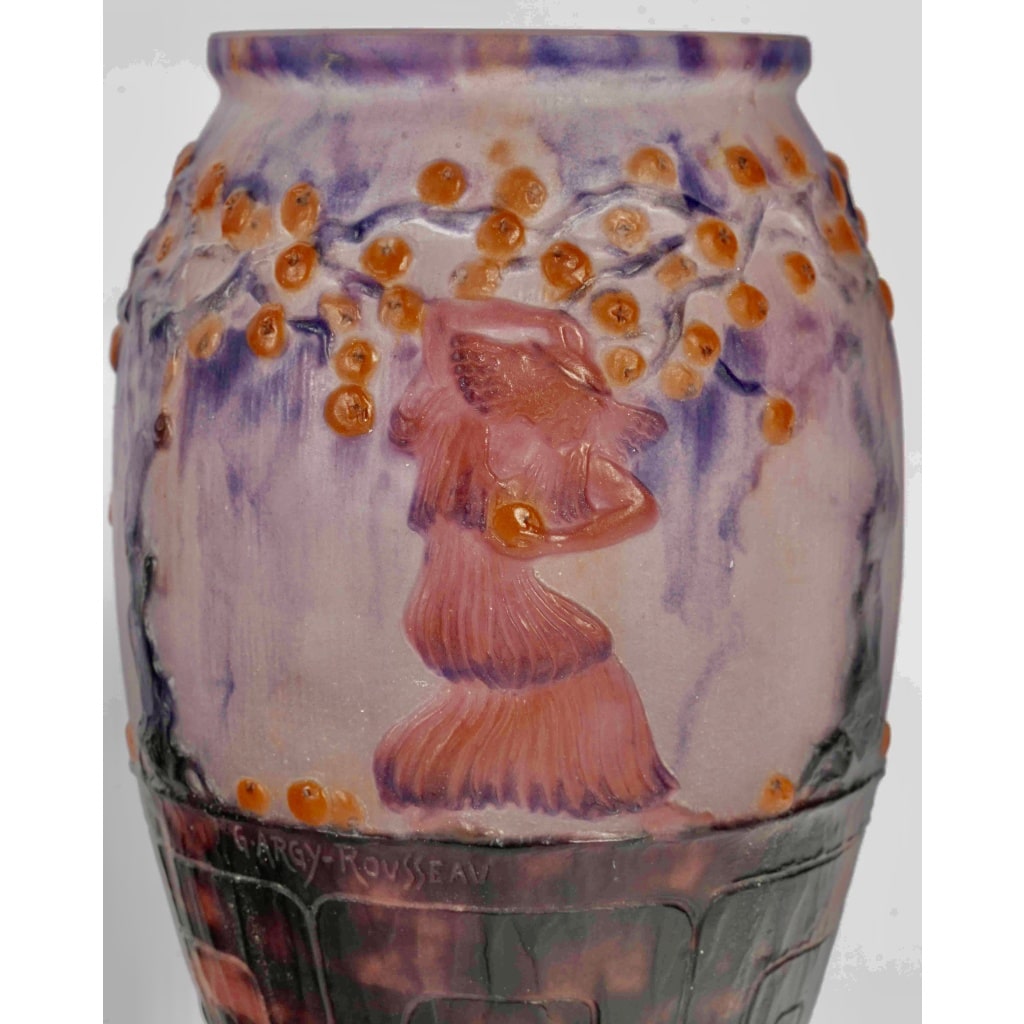 Vase « Jardin des Hespérides » pâte de verre de Gabriel ARGY ROUSSEAU 5 Vase « Jardin des Hespérides » pâte de verre de Gabriel ARGY ROUSSEAU 5