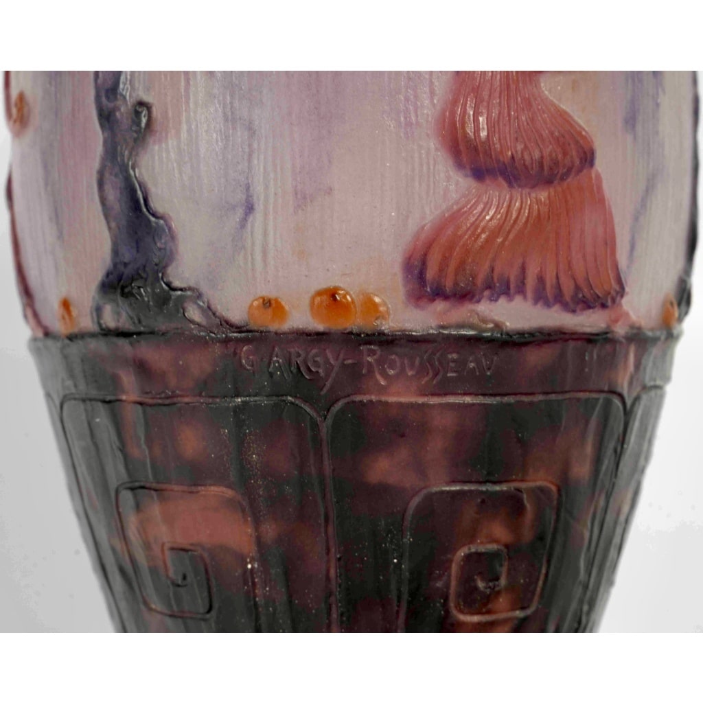 Vase « Jardin des Hespérides » pâte de verre de Gabriel ARGY ROUSSEAU 8 Vase « Jardin des Hespérides » pâte de verre de Gabriel ARGY ROUSSEAU 8
