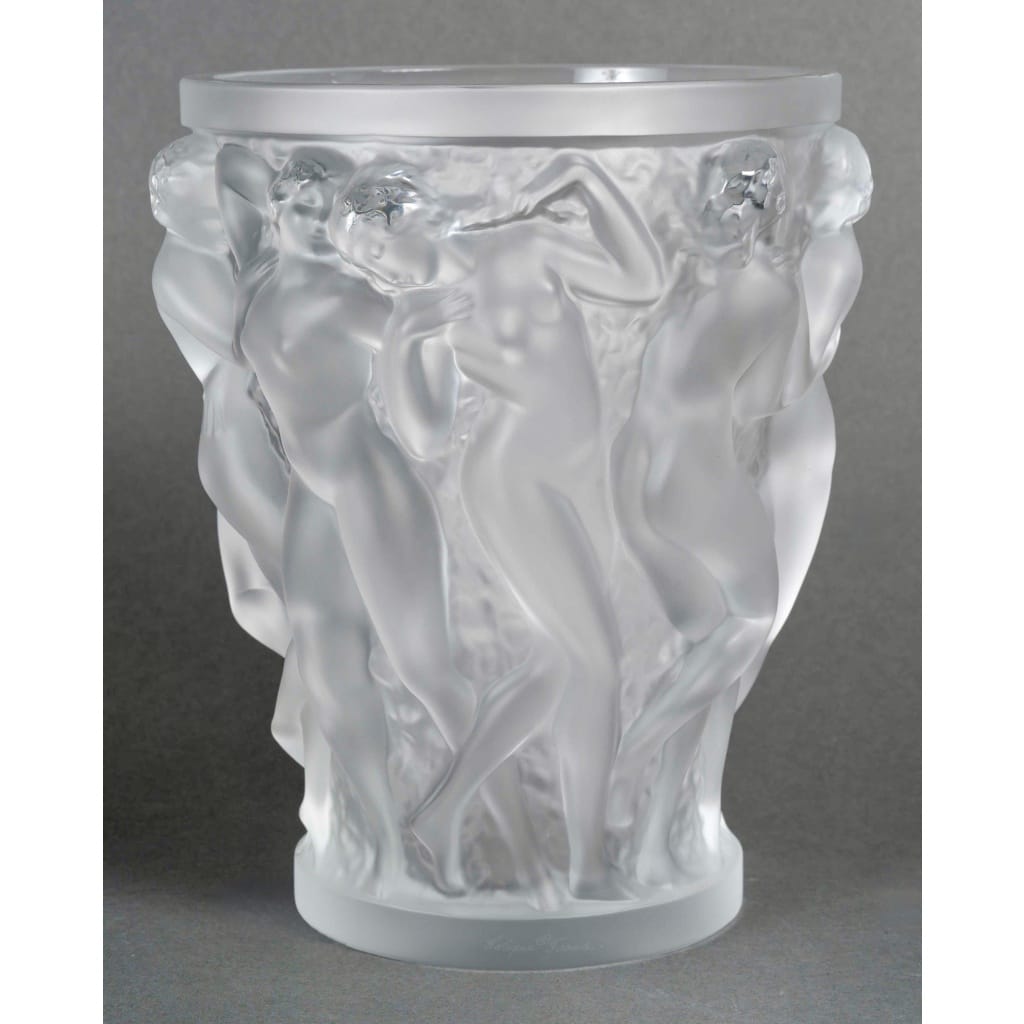 Vase « Bacchantes » cristal blanc de LALIQUE 3