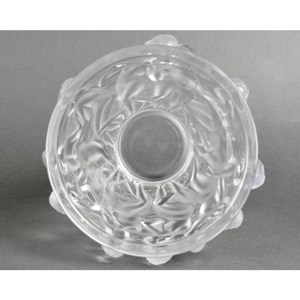 Vase « Bacchantes » cristal blanc de LALIQUE 6
