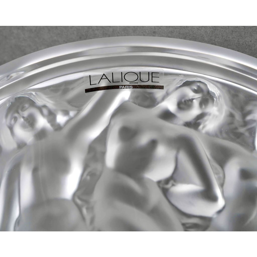 Vase « Bacchantes » cristal blanc de LALIQUE 7