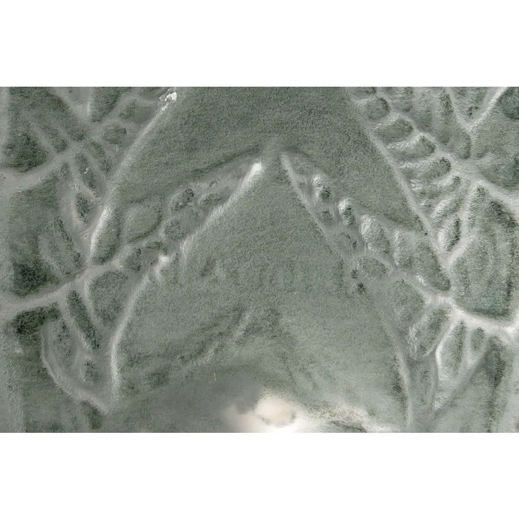 Vase « Fougères » verre blanc patiné vert de René LALIQUE 8